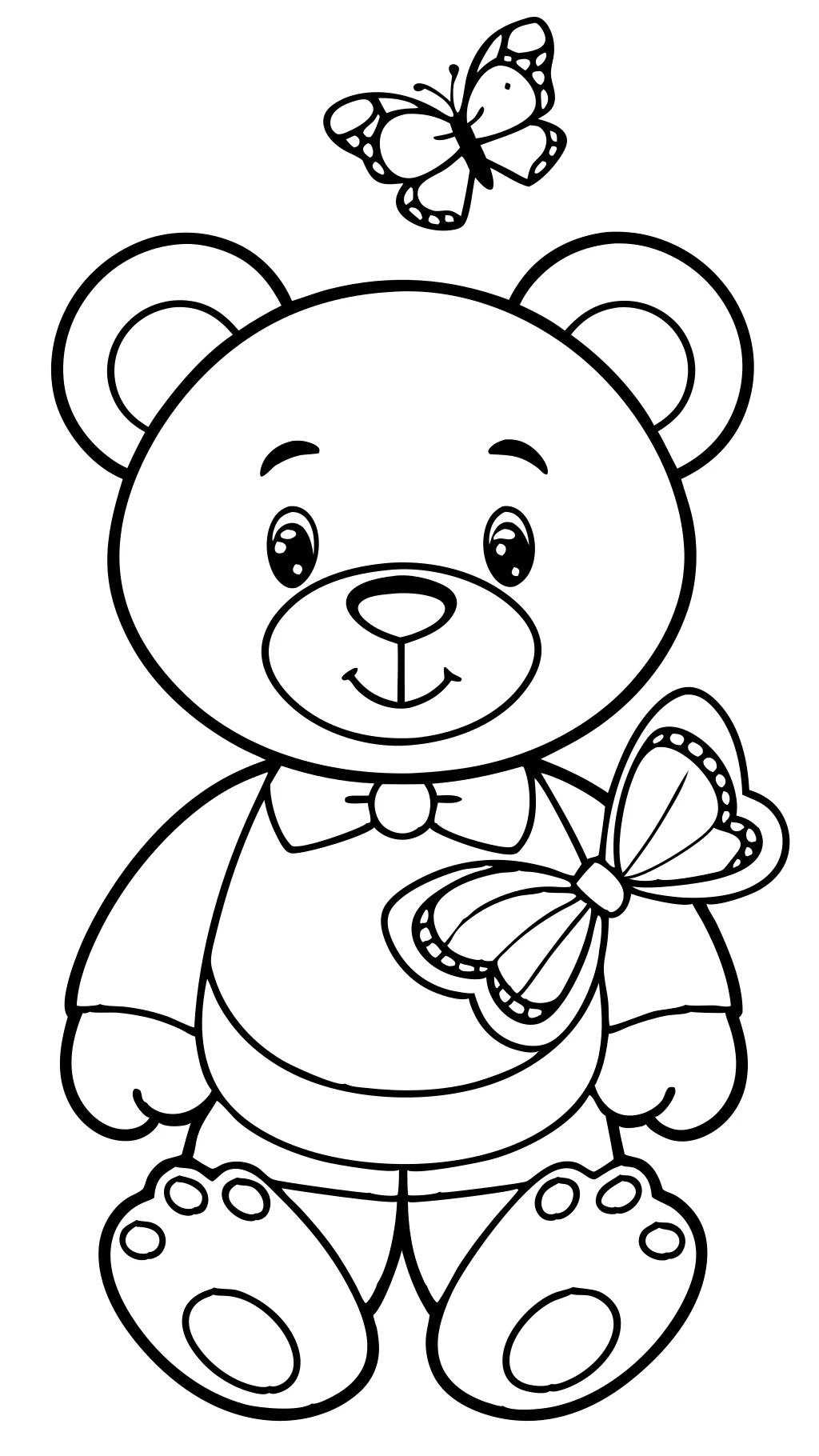 coloriages d’ours en peluche mignons